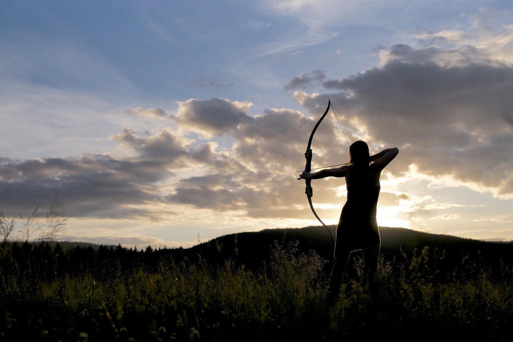 Archer With Recurve Bow