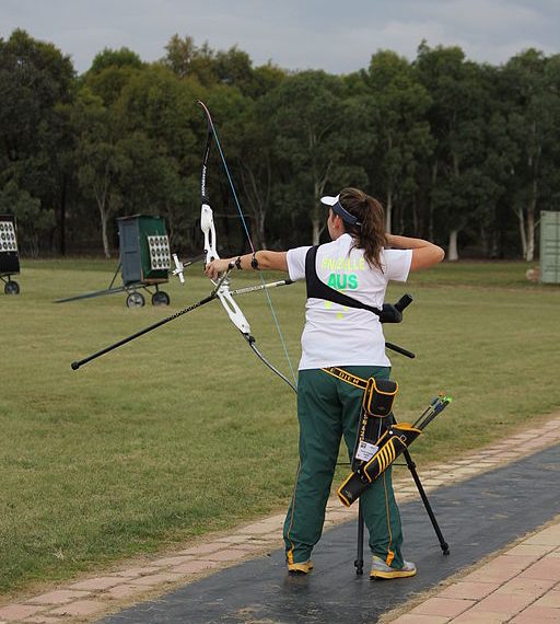 Archer following through, after the release.